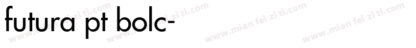 futura pt bolc字体转换